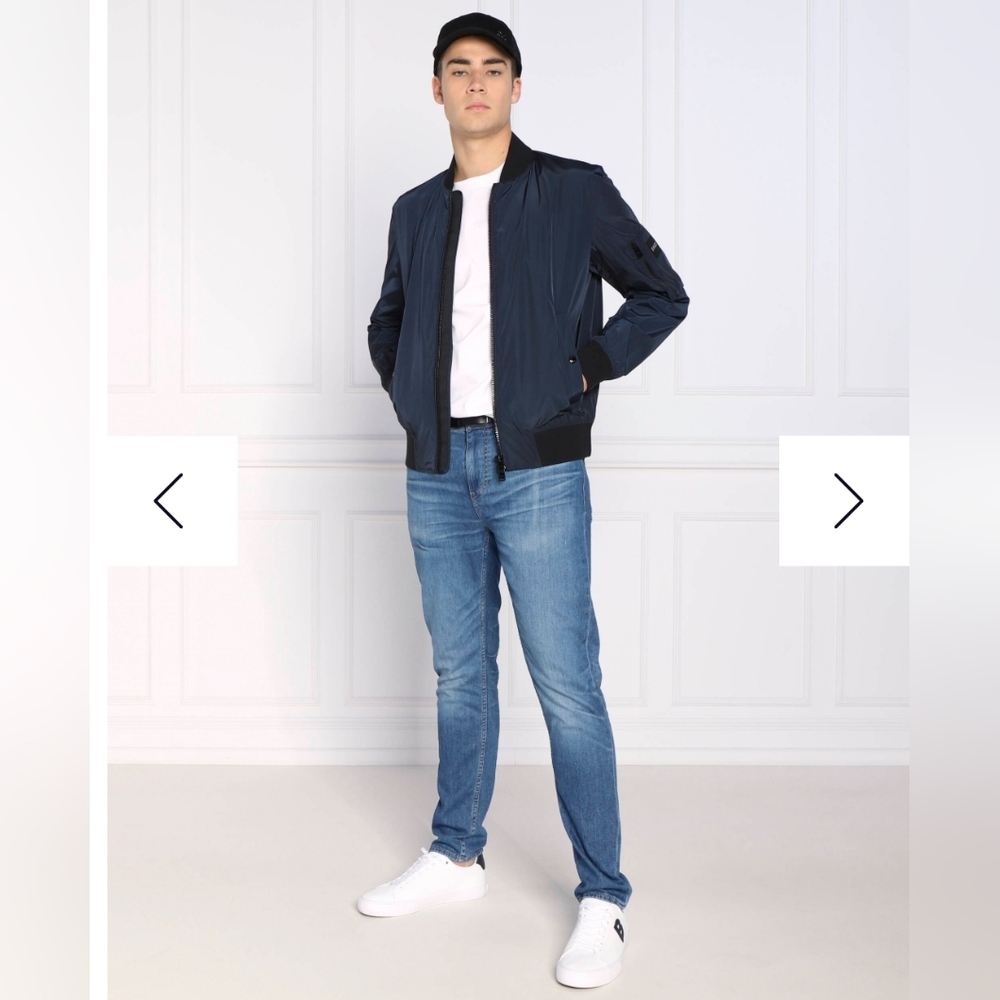 Hugo Boss Iconic Outerwear Costia Bomber Jacket 40R Blue